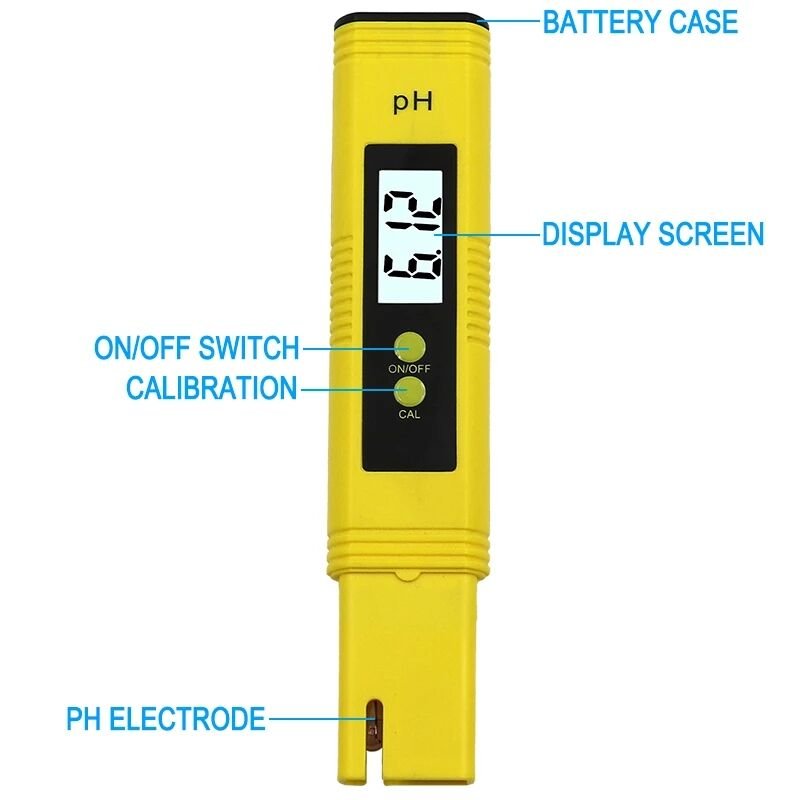 PH Meter 0.01 hoge precisie voor waterkwaliteitstester -Aquarium, Zwembad, Drinkwater - Bivakshop