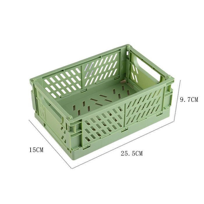 Plastic opvouwbare opbergkrat - Stapelbaar - Opbergdoos organizer - Draagbaar - Bivakshop
