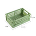 Plastic opvouwbare opbergkrat - Stapelbaar - Opbergdoos organizer - Draagbaar - Bivakshop