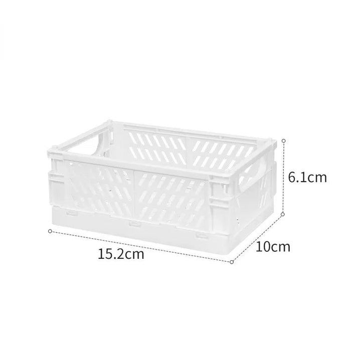 Plastic opvouwbare opbergkrat - Stapelbaar - Opbergdoos organizer - Draagbaar - Bivakshop