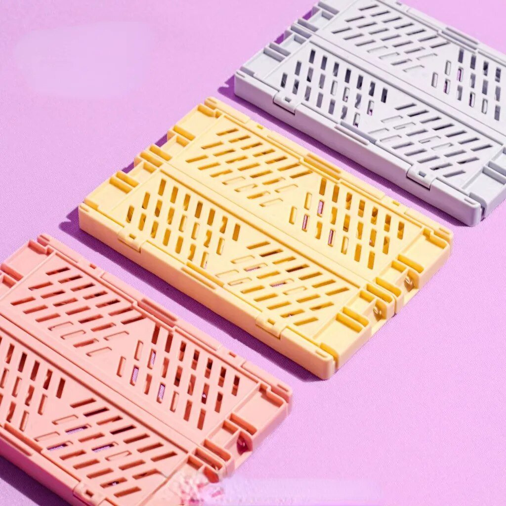 Plastic opvouwbare opbergkrat - Stapelbaar - Opbergdoos organizer - Draagbaar - Bivakshop