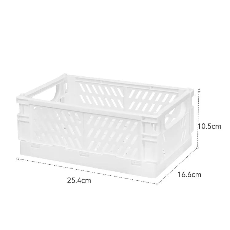 Plastic opvouwbare opbergkrat - Stapelbaar - Opbergdoos organizer - Draagbaar - Bivakshop