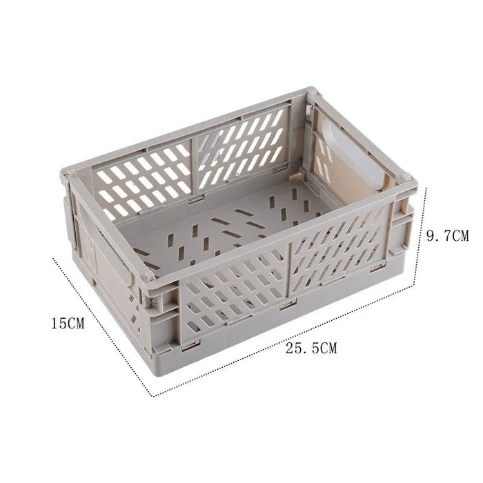 Plastic opvouwbare opbergkrat - Stapelbaar - Opbergdoos organizer - Draagbaar - Bivakshop