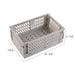Plastic opvouwbare opbergkrat - Stapelbaar - Opbergdoos organizer - Draagbaar - Bivakshop