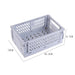 Plastic opvouwbare opbergkrat - Stapelbaar - Opbergdoos organizer - Draagbaar - Bivakshop