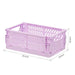 Plastic opvouwbare opbergkrat - Stapelbaar - Opbergdoos organizer - Draagbaar - Bivakshop