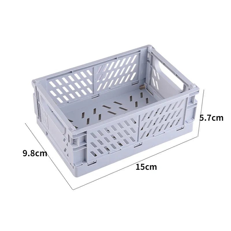 Plastic opvouwbare opbergkrat - Stapelbaar - Opbergdoos organizer - Draagbaar - Bivakshop