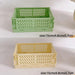 Plastic opvouwbare opbergkrat - Stapelbaar - Opbergdoos organizer - Draagbaar - Bivakshop