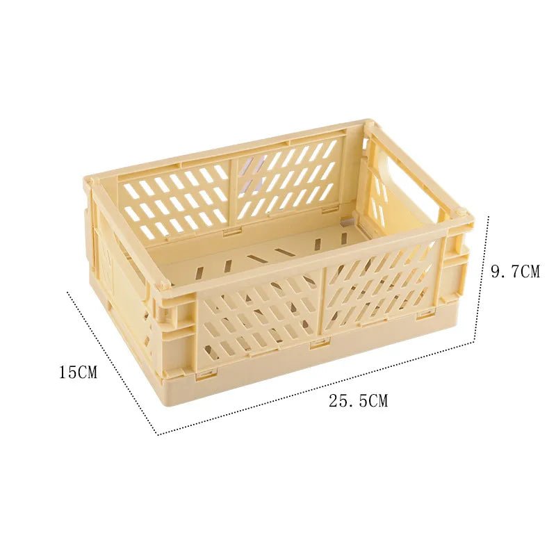 Plastic opvouwbare opbergkrat - Stapelbaar - Opbergdoos organizer - Draagbaar - Bivakshop