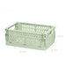 Plastic opvouwbare opbergkrat - Stapelbaar - Opbergdoos organizer - Draagbaar - Bivakshop
