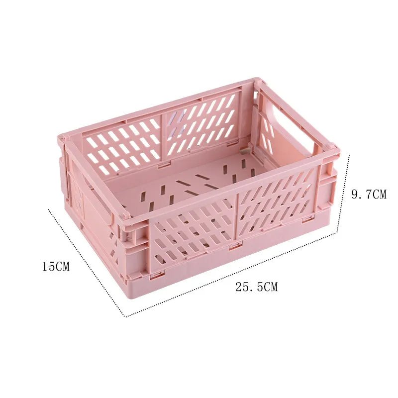 Plastic opvouwbare opbergkrat - Stapelbaar - Opbergdoos organizer - Draagbaar - Bivakshop
