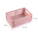Plastic opvouwbare opbergkrat - Stapelbaar - Opbergdoos organizer - Draagbaar - Bivakshop