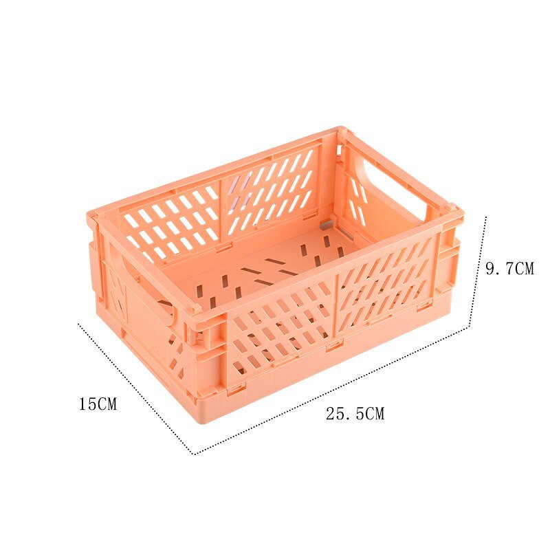 Plastic opvouwbare opbergkrat - Stapelbaar - Opbergdoos organizer - Draagbaar - Bivakshop