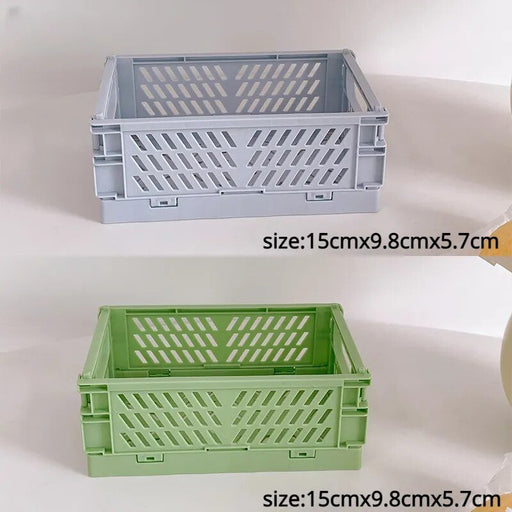 Plastic opvouwbare opbergkrat - Stapelbaar - Opbergdoos organizer - Draagbaar - Bivakshop