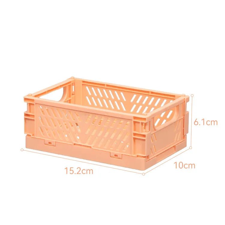 Plastic opvouwbare opbergkrat - Stapelbaar - Opbergdoos organizer - Draagbaar - Bivakshop