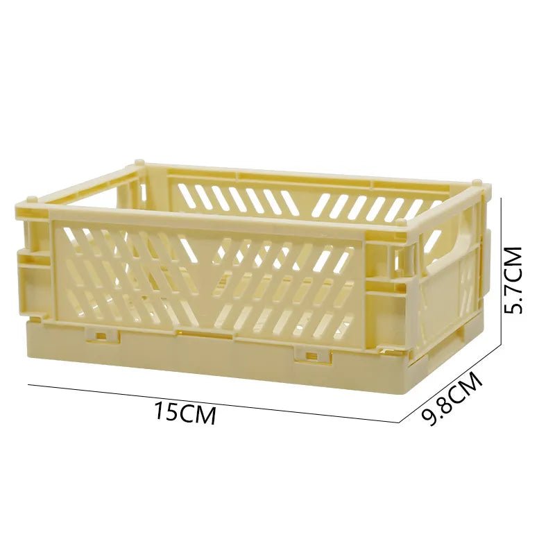 Plastic opvouwbare opbergkrat - Stapelbaar - Opbergdoos organizer - Draagbaar - Bivakshop