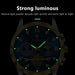 POEDAGAR luxe heren horloge - Waterdichte chronograaf met lichtgevende wijzers - Bivakshop