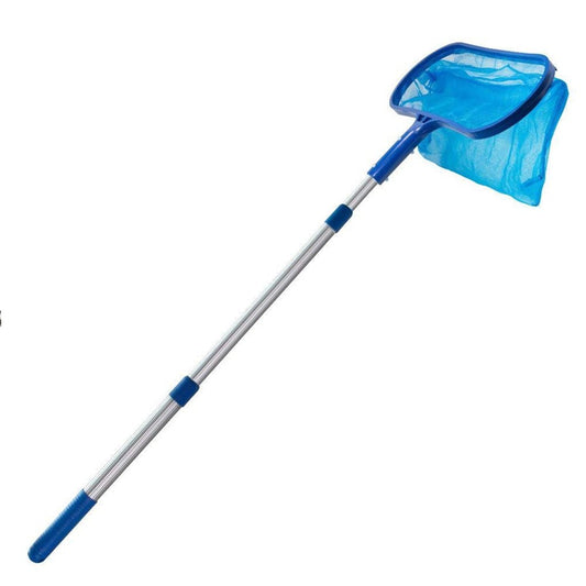 Professionele skimmer met telescopische paal voor zwembadreiniging - Lichtgewicht - Bivakshop