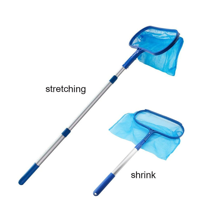 Professionele skimmer met telescopische paal voor zwembadreiniging - Lichtgewicht - Bivakshop