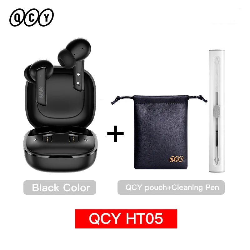 QCY HT05 ANC draadloze oordopjes - Bluetooth 5.2, 40db noise cancelling, waterdicht - Bivakshop