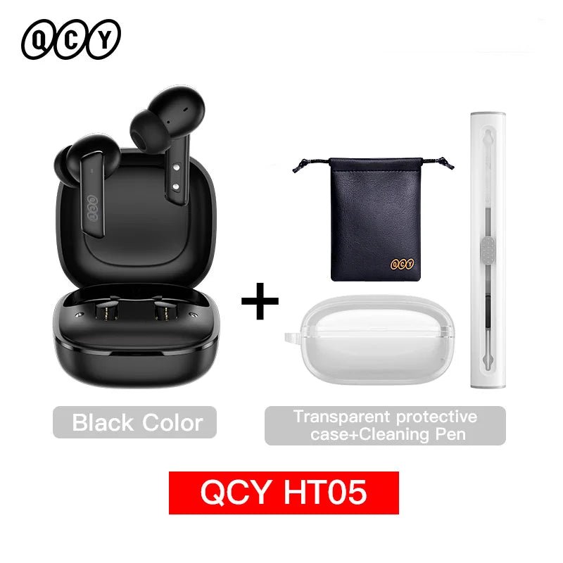 QCY HT05 ANC draadloze oordopjes - Bluetooth 5.2, 40db noise cancelling, waterdicht - Bivakshop
