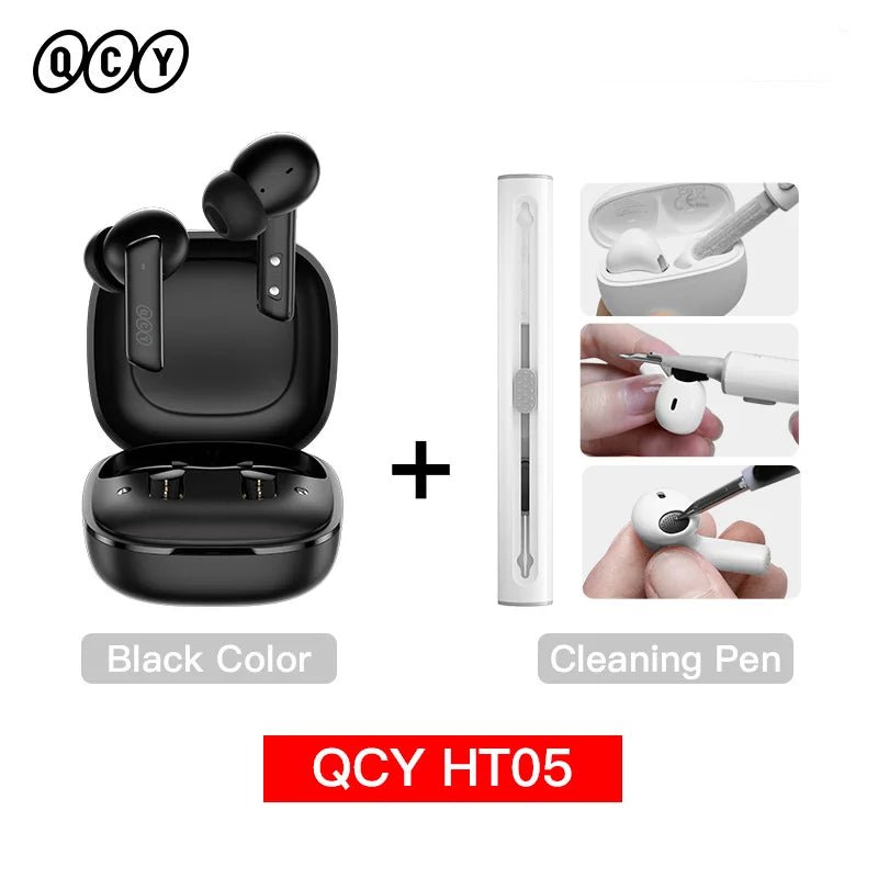 QCY HT05 ANC draadloze oordopjes - Bluetooth 5.2, 40db noise cancelling, waterdicht - Bivakshop