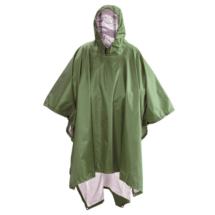 Qupinhui militaire camouflage regenponcho - Waterdichte ripstop nylon poncho - Bivakshop