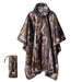 Qupinhui militaire camouflage regenponcho - Waterdichte ripstop nylon poncho - Bivakshop