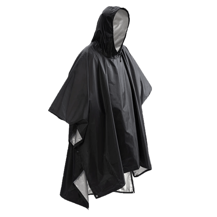 Qupinhui militaire camouflage regenponcho - Waterdichte ripstop nylon poncho - Bivakshop