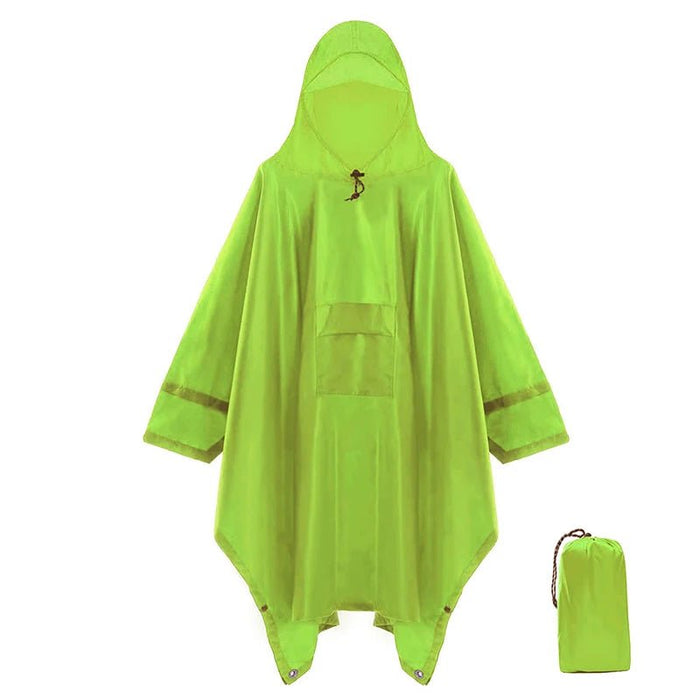 Qupinhui militaire camouflage regenponcho - Waterdichte ripstop nylon poncho - Bivakshop