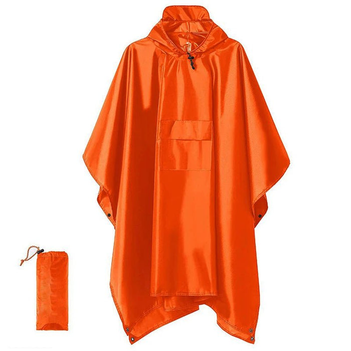 Qupinhui militaire camouflage regenponcho - Waterdichte ripstop nylon poncho - Bivakshop