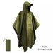 Qupinhui militaire camouflage regenponcho - Waterdichte ripstop nylon poncho - Bivakshop