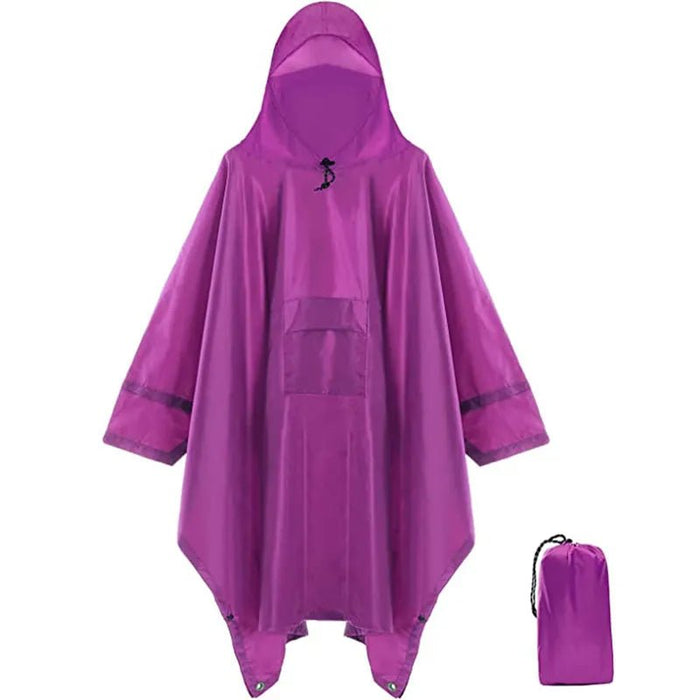 Qupinhui militaire camouflage regenponcho - Waterdichte ripstop nylon poncho - Bivakshop