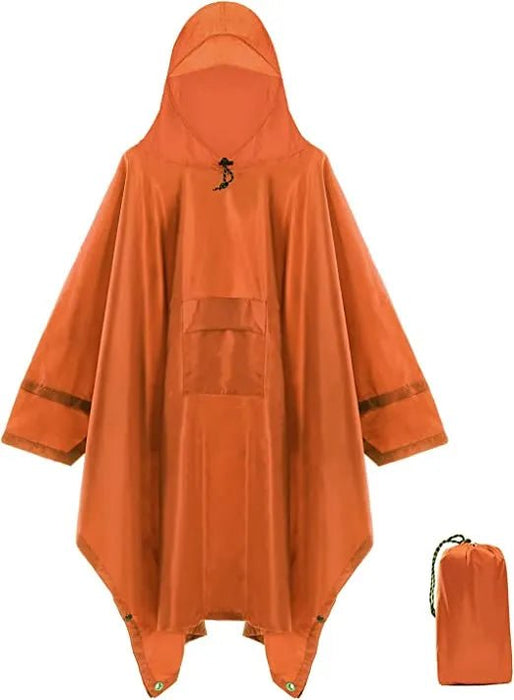 Qupinhui militaire camouflage regenponcho - Waterdichte ripstop nylon poncho - Bivakshop