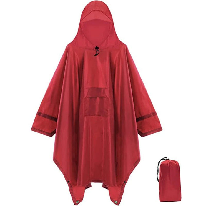 Qupinhui militaire camouflage regenponcho - Waterdichte ripstop nylon poncho - Bivakshop