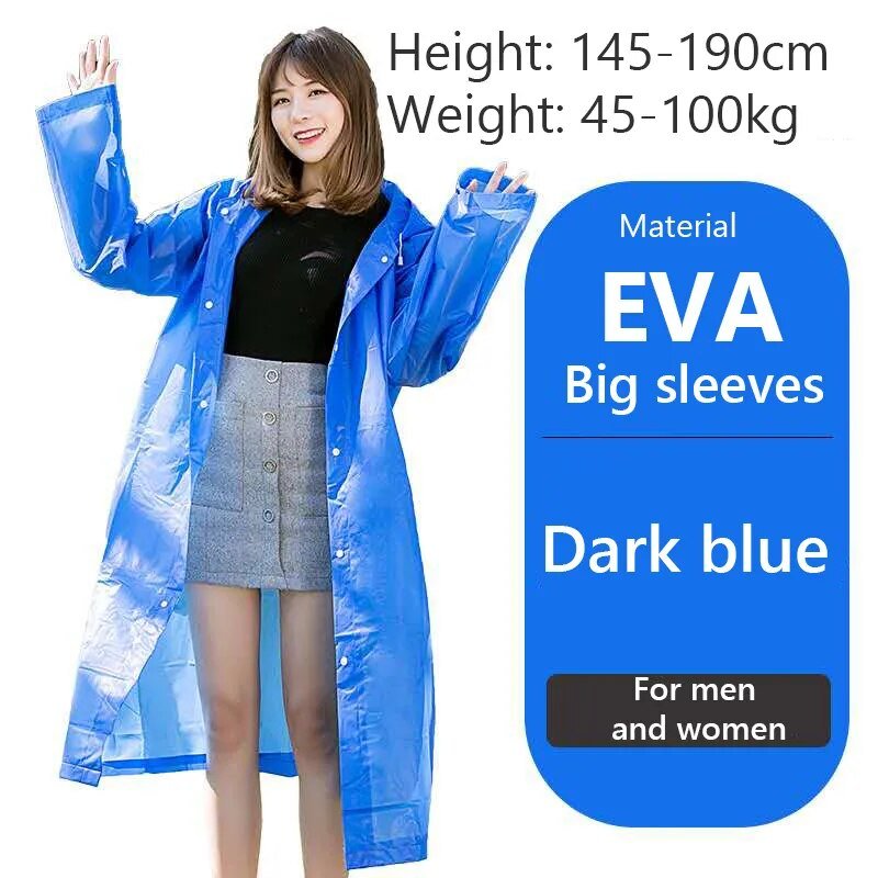 Regenjas - Ondoordringbaar - Verdikte waterdichte regenjas met capuchon - Universeel - Bivakshop