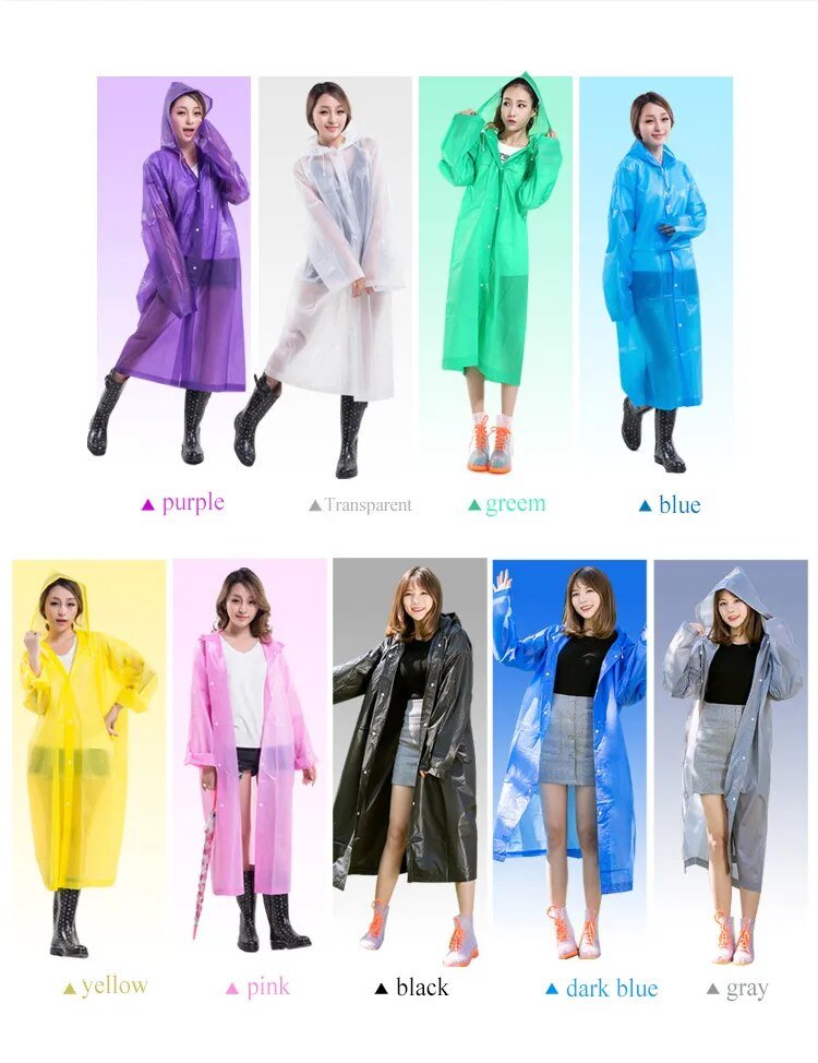 Regenjas - Ondoordringbaar - Verdikte waterdichte regenjas met capuchon - Universeel - Bivakshop