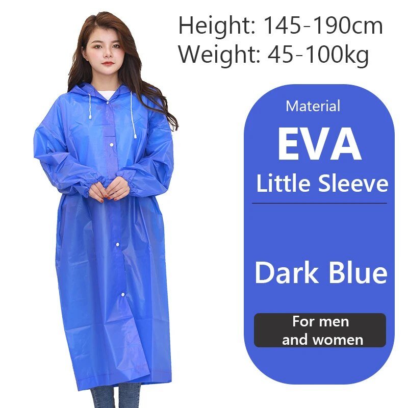 Regenjas - Ondoordringbaar - Verdikte waterdichte regenjas met capuchon - Universeel - Bivakshop