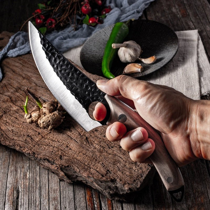 Roestvrijstalen Keuken - Uitbenen Mes - Handgemaakt- Chef Outdoor Koken Slagersmes - Bivakshop