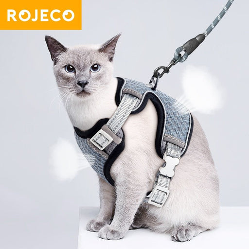 ROJECO Reflecterende Kat Harnas - Ademend kattenvest - Bivakshop
