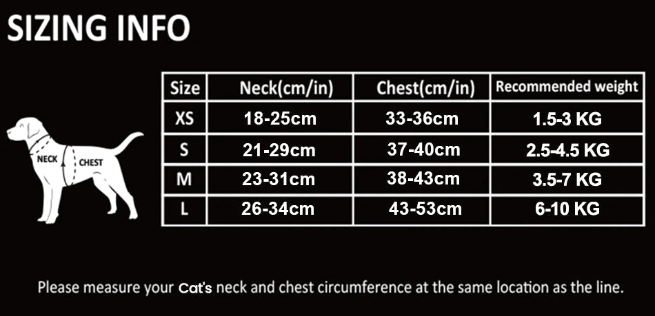 ROJECO Reflecterende Kat Harnas - Ademend kattenvest - Bivakshop