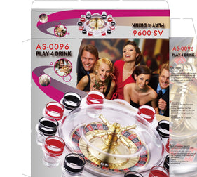 Bespaar 38% Roulette Drankspel – Inclusief 16 Shotglazen – Ultieme Party Game – Casino Avond