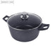 Royalty Line gesmede aluminium anti-aanbak marmeren kookpot - 30 cm grijs - Bivakshop