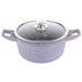 Royalty Line gesmede aluminium anti-aanbak marmeren kookpot - 30 cm grijs - Bivakshop