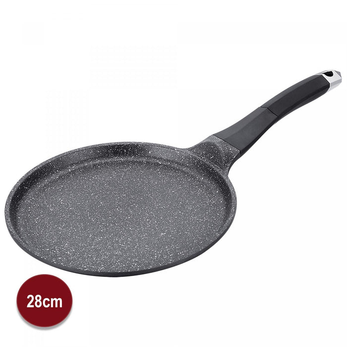 Royalty Line Pannenkoekenpan van 28 cm met marmeren coating - Bivakshop