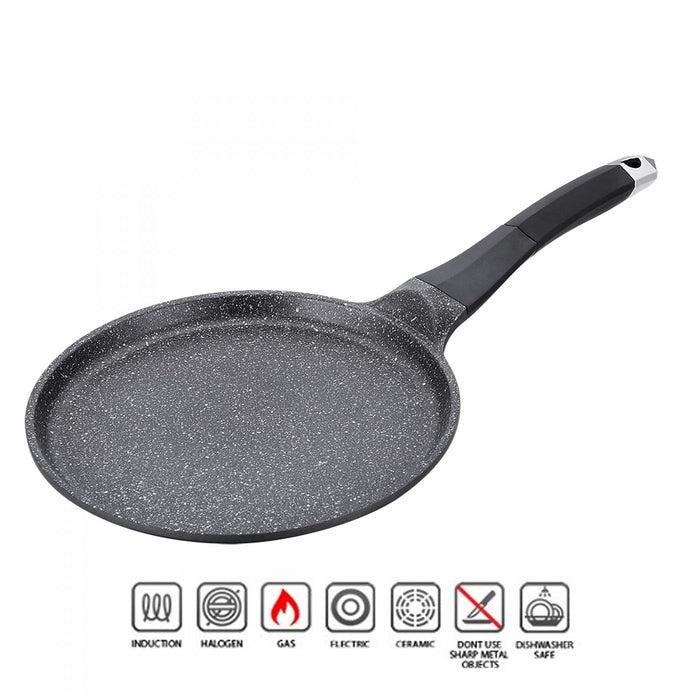 Royalty Line Pannenkoekenpan van 28 cm met marmeren coating - Bivakshop