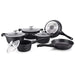 Royalty Line - Pannenset 10 delig marmeren coating- Zwart - Limited - Zonder giftige stoffen - Bivakshop