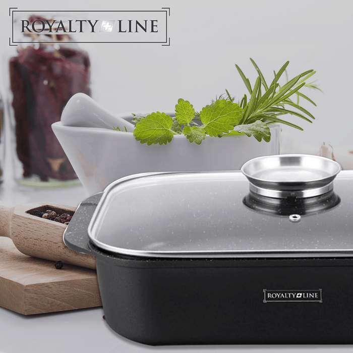 Royalty Line RL - ACR34: braadpan van 34 cm met marmeren coating - Bivakshop