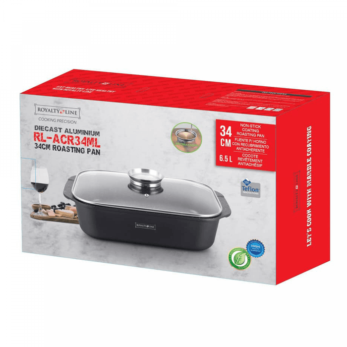 Royalty Line RL - ACR34: braadpan van 34 cm met marmeren coating - Bivakshop