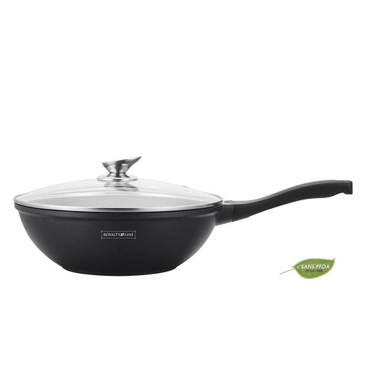 Royalty Line RL-BW30M: Kookpan met Marmercoating - 30 cm - Inductie - Bivakshop
